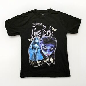 Corpse Bride Tim Burton Shirt M Glitter Graphic Tee Goth Horror Movie Halloween